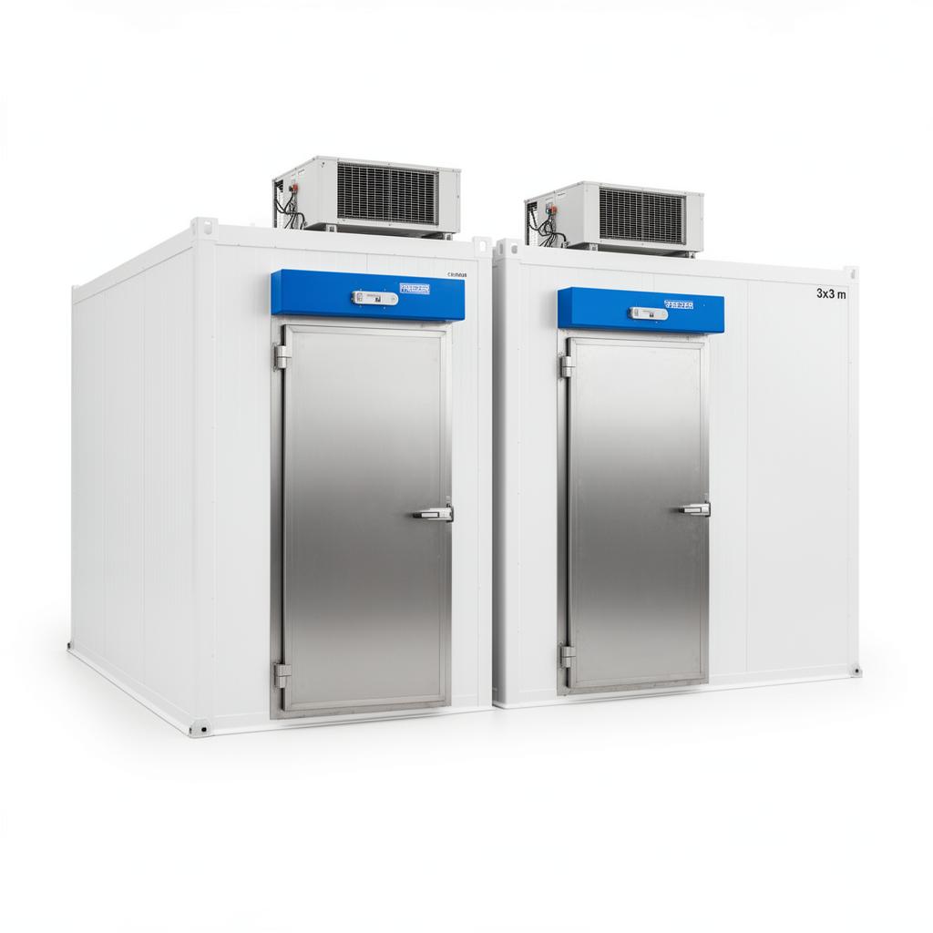Câmara Fria Modulada Dupla Resfriados + Congelados 3,00x3,00x2,12m 220V